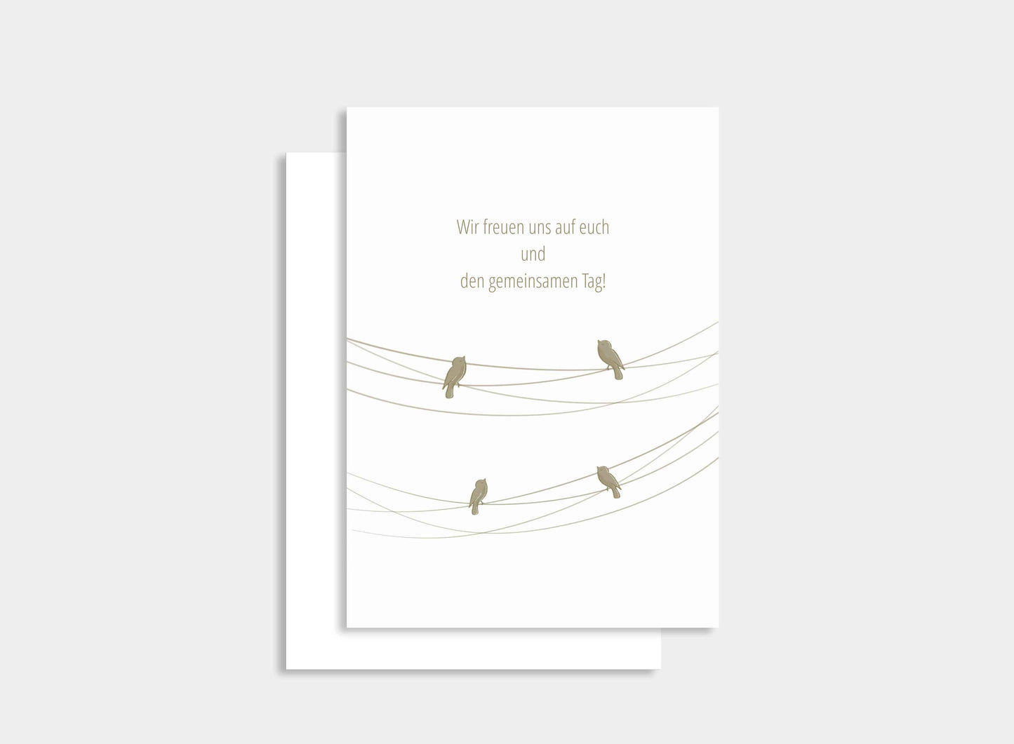 Digitale Einladung Hochzeit "Birds"