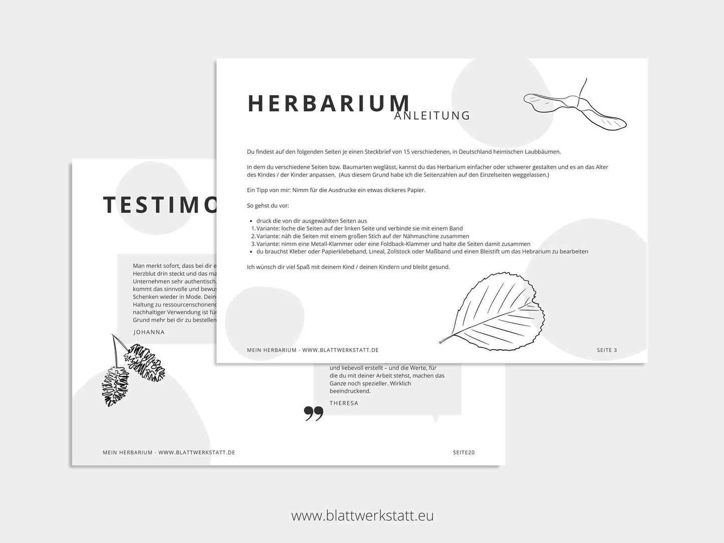Herbarium "Laubbäume"