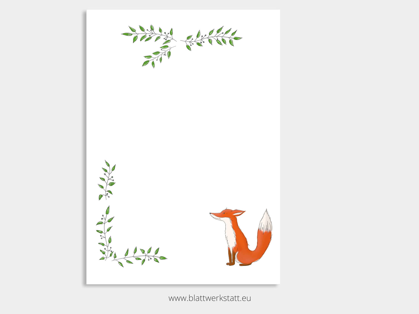 Klappkarte Fuchs "Du bist ein Geschenk"