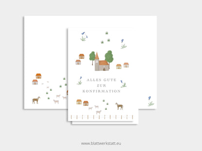 Klappkarte Konfirmation "naturverbunden"