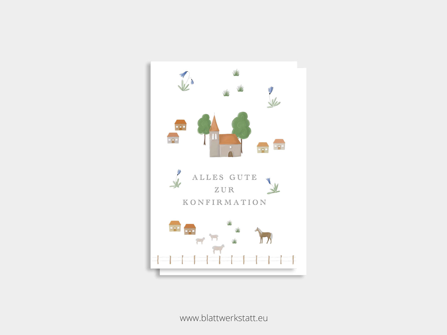 Klappkarte Konfirmation "naturverbunden"