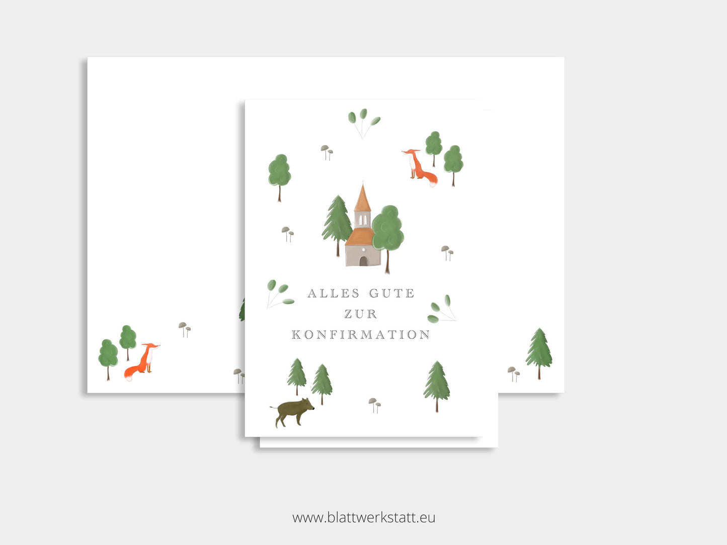 Klappkarte Konfirmation "naturverbunden"
