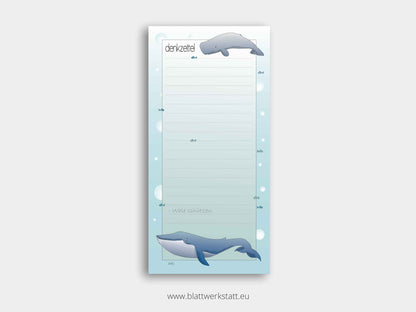 Notizblock lang im 2er-Pack "denkzettel"