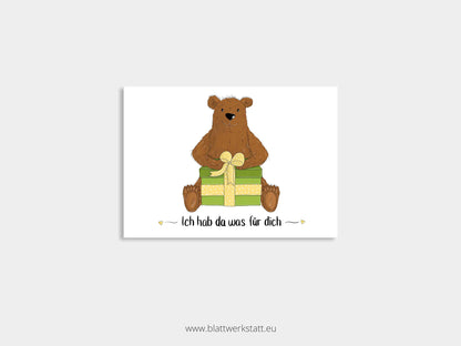 Postkarten-Set "Geschenkbären"