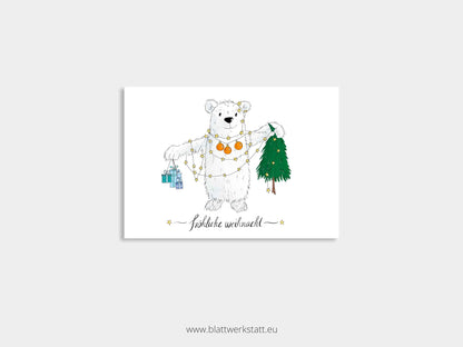 Postkarten-Set "Geschenkbären"