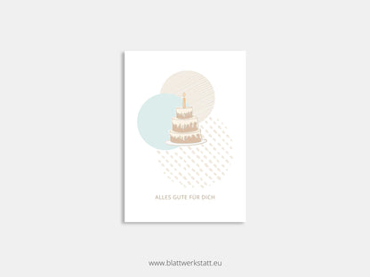 Postkarte "Torte"
