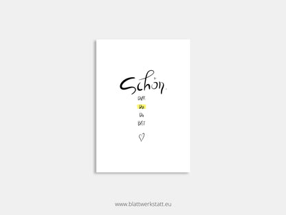 Digitales Postkarten-Set "Ich seh dich"