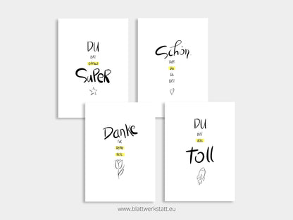 Digitales Postkarten-Set "Ich seh dich"