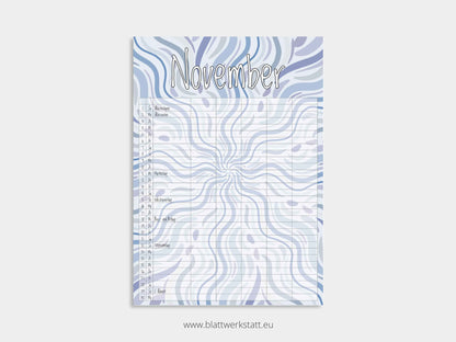 Wand Kalenderblätter "Rotation"